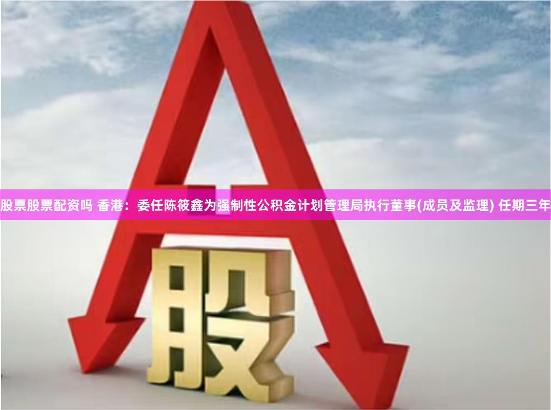 股票股票配资吗 香港：委任陈筱鑫为强制性公积金计划管理局执行董事(成员及监理) 任期三年